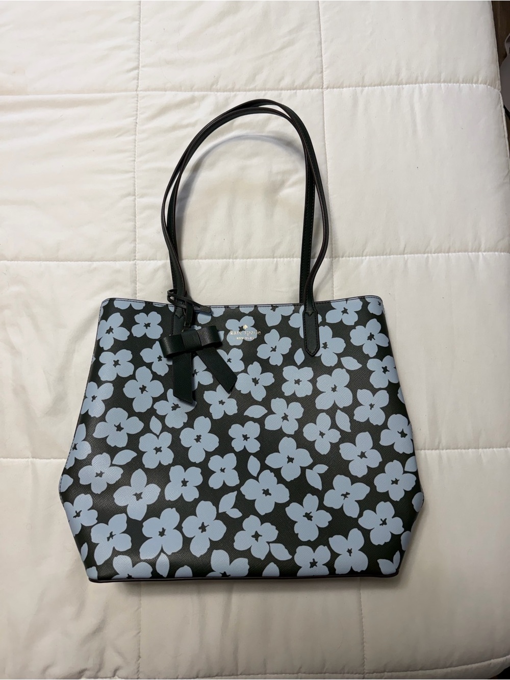 kate spade Green with Light Blue Floral Print